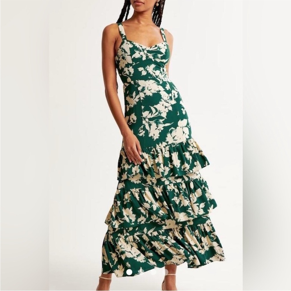 Abercrombie & Fitch Ruffle Tiered Maxi Dress